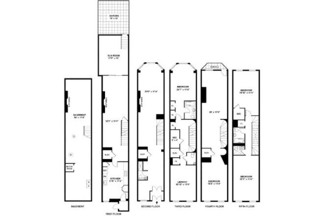 Murray Hill Skinny Home, small space living, skinny house, small footprint, manhattan, architecture