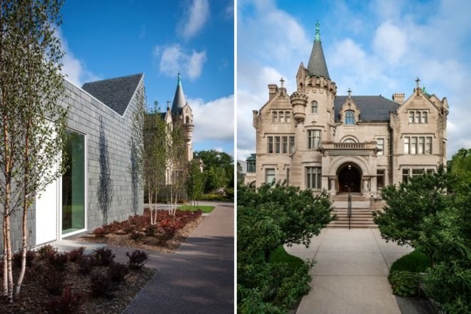 Nelson Cultural Center, HGA, American Swedish Institute, leed gold, eco museum, green roof, swedish design, sustainable museum