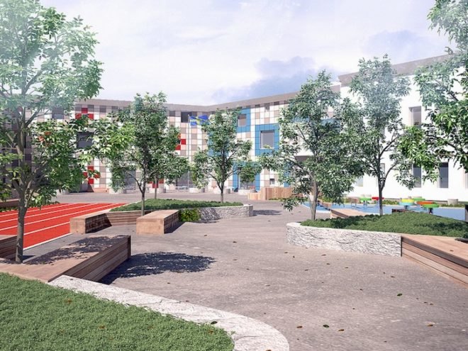 Kjellgren Kaminsky Architects, Kungsbacka, Sweden, Passive House, education, green schools, eco-schools, Scandanavia, architecture competition, Kollaskolan, Kollastaden, energy efficiency, green design, sustainable design, eco-design