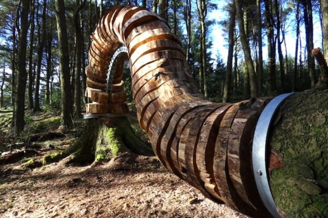 Pendle Trail, witches, witch trails, art, environmental art, salvaged wood, Philippe Handford, sustainable design, eco-design, green design, UK, eco art, timber