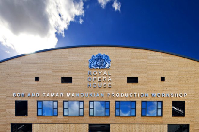 Royal Opera House Workshop, Nicholas Hare Architects, thurrock workshop, royal opera house, green roof, sedum roof, daylighting