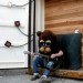Sauna Box, Castor Design, shipping container sauna, sauna, self-sufficient, solar power, wood-fired sauna