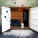 Sauna Box, Castor Design, shipping container sauna, sauna, self-sufficient, solar power, wood-fired sauna
