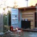 Sauna Box, Castor Design, shipping container sauna, sauna, self-sufficient, solar power, wood-fired sauna