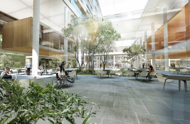 New Aalborg University Hospital, Aalborg, Denmark, Schmidt Hammer Lassen Architects, masterplanning, hospital, landscape, daylighting, Aalborg University, Northern Jutland