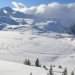 green design, eco design, sustainable design, snow installation, SImon Beck, snow pattern, snow art, snow crop circles, Les Arc Ski lodge