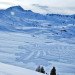 green design, eco design, sustainable design, snow installation, SImon Beck, snow pattern, snow art, snow crop circles, Les Arc Ski lodge