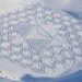 green design, eco design, sustainable design, snow installation, SImon Beck, snow pattern, snow art, snow crop circles, Les Arc Ski lodge