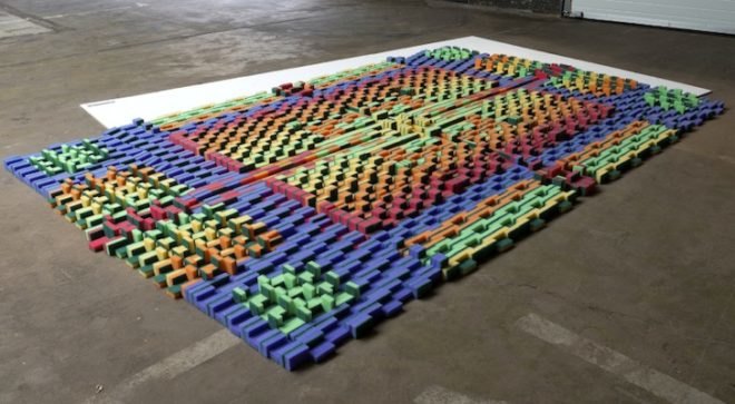 recycled materials, Dutch Design week, WE MAKE CARPETS, The Netherlands, plastic, hardware, disposable goods, green design, eco-art, sustainable design, green art, temporary design