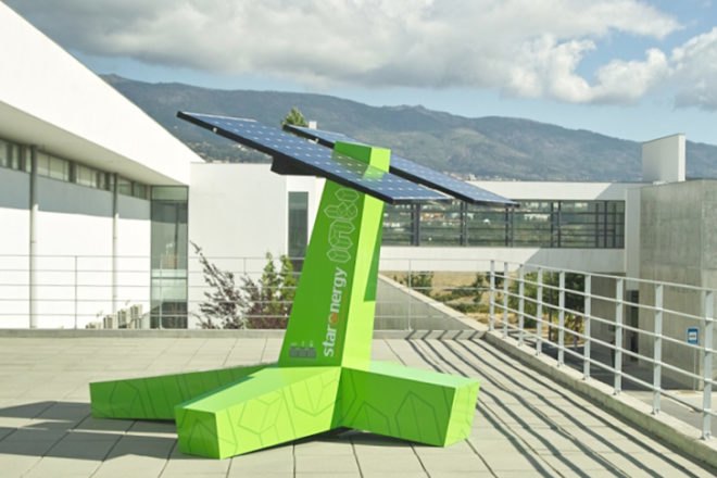 StarEnergy, INTI Solar Charger, solar power, charging station, solar panel