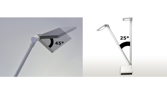 Konica Minolta, Symfos LED Tasklight, LED desk lamp, low-energy lighting, LED lighting, eco-friendly lighting, energy efficient lamps, green lamps, Japanese design
