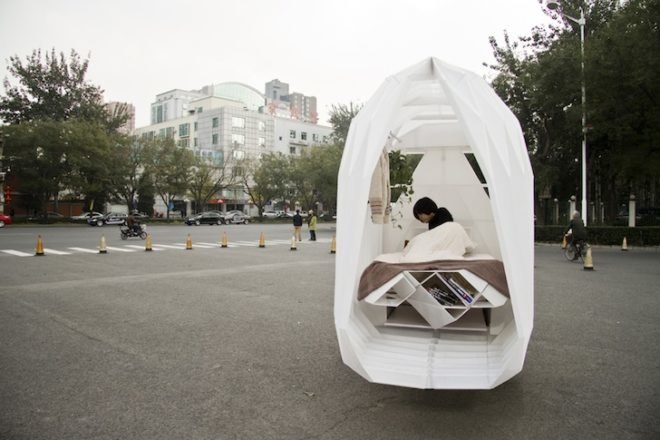 China, PAO, PIDO, People's Architecture Office, Tricycle House, Tricycle Garden, portable dwelling, off grid living, CNC router, polypropylene, tiny house, green design, sustainable design, eco-design