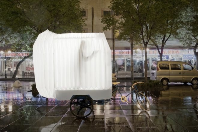 China, PAO, PIDO, People's Architecture Office, Tricycle House, Tricycle Garden, portable dwelling, off grid living, CNC router, polypropylene, tiny house, green design, sustainable design, eco-design