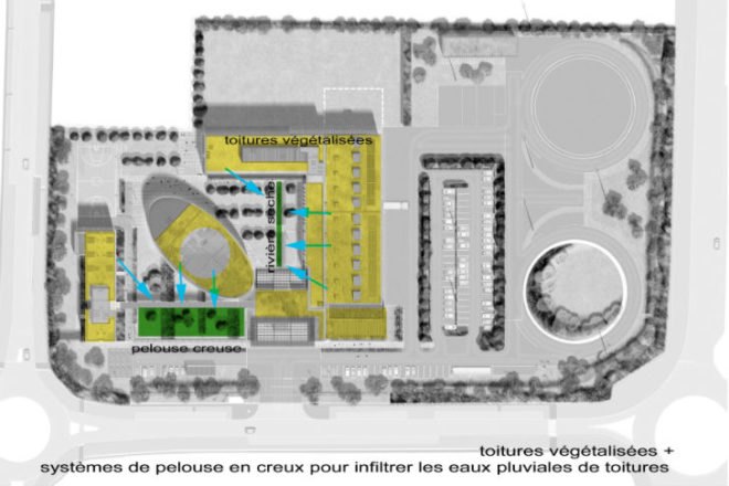 Veolia Environnement Centre-Est, Arte Charpentier Architectes, sustainable campus, training centre, green building, veolia environnement