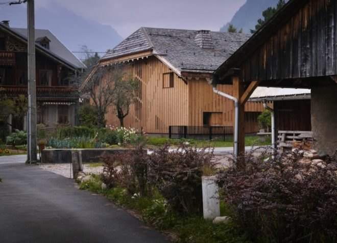 Villa Solaire, JKA, JUGA, alpine, farmhouse, sustainable renovation, vernacular architecture, daylighting, craftsman, recycled materials, sustainable design, eco-design, green design, France