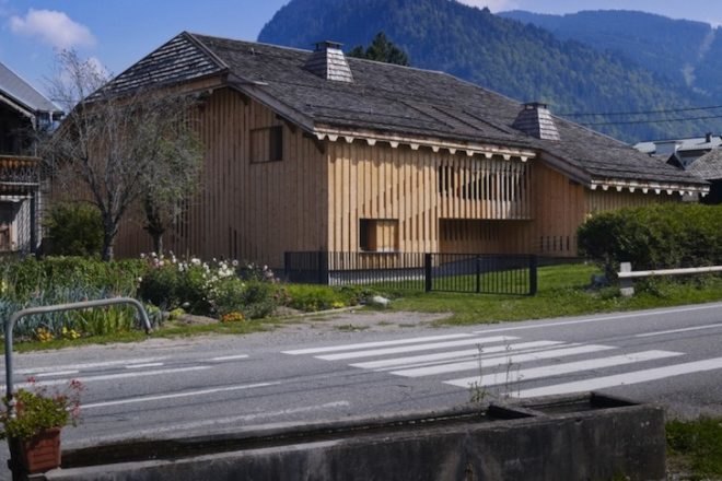 Villa Solaire, JKA, JUGA, alpine, farmhouse, sustainable renovation, vernacular architecture, daylighting, craftsman, recycled materials, sustainable design, eco-design, green design, France