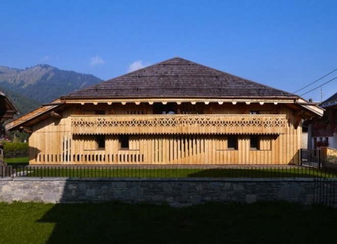 Villa Solaire, JKA, JUGA, alpine, farmhouse, sustainable renovation, vernacular architecture, daylighting, craftsman, recycled materials, sustainable design, eco-design, green design, France