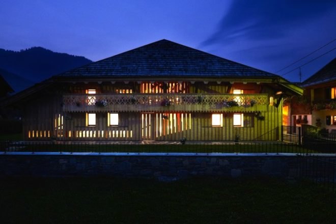 Villa Solaire, JKA, JUGA, alpine, farmhouse, sustainable renovation, vernacular architecture, daylighting, craftsman, recycled materials, sustainable design, eco-design, green design, France