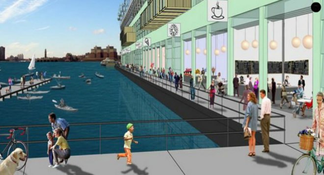 green design, eco design, sustainable design, Pier 57, Youngwoo and associates, LOT-Ek, shipping container mall manahttan, cargotecture, shipping container architecture, Incubox