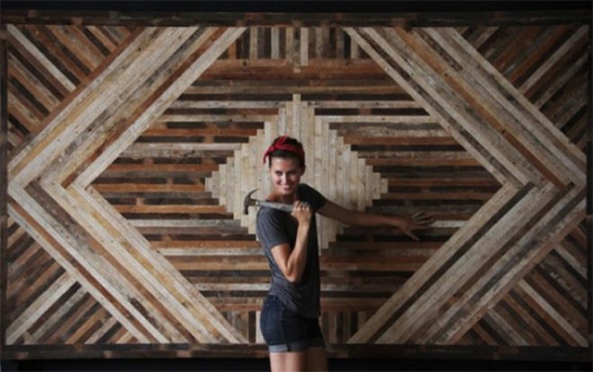 brooklyn to west, ariele alasko, reclaimed wood, salvaged, tables, furniture, geometric