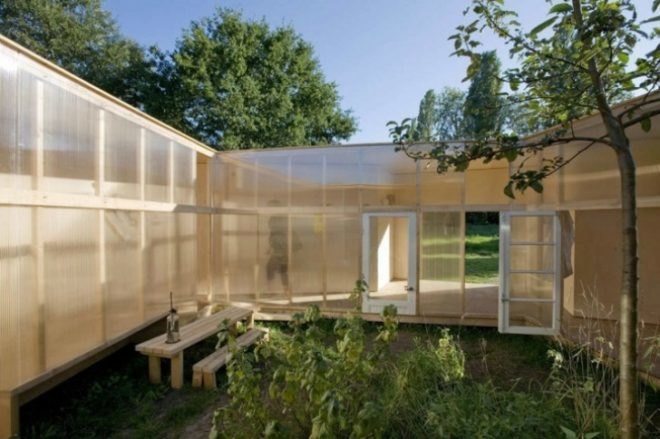 bureau lada, archive, studio space, contemporary artspace, reflective facade, sustainable architecture, green design