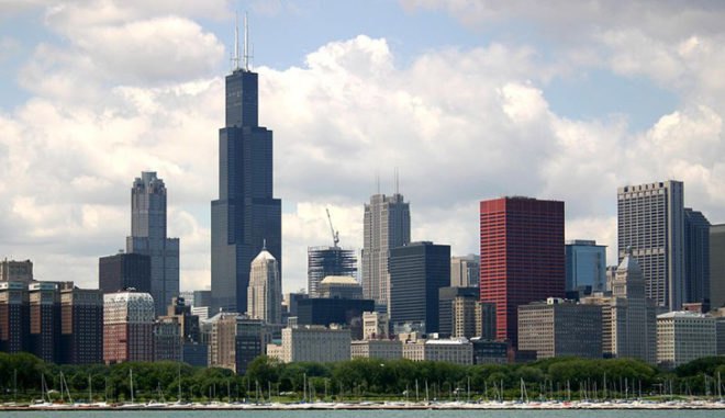 chicago, skyline, skycraper, retrofit chicago, green, energy efficient