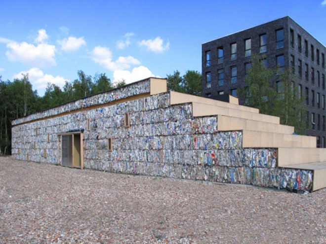 dratz&dratz architekten, ben dratz, daniel dratz, paper house, recycled paper, bales, essen, germany