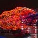 Lausanne Lumières Festival, light festival, swiss design, Flux Cocoon, LED, Allegroy, pedestrian bridge, public installation, Architecture, Art, Green Design Events, energy efficiency,