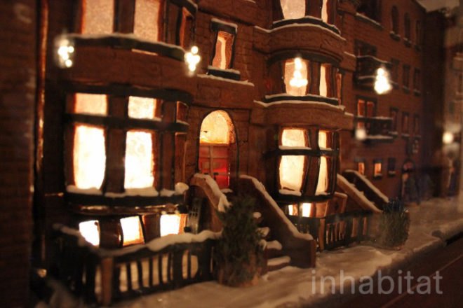gingerbread brooklyn brownstone, gingerbread brownstone, gingerbread homes, gingerbread house, green design, renee baumann, brooklyn brownstone gingerbread house, brownstone gingerbread house, diy gingerbread brownstone, diy gingerbread houses, gingerbread brooklyn brownstone, gingerbread brownstone