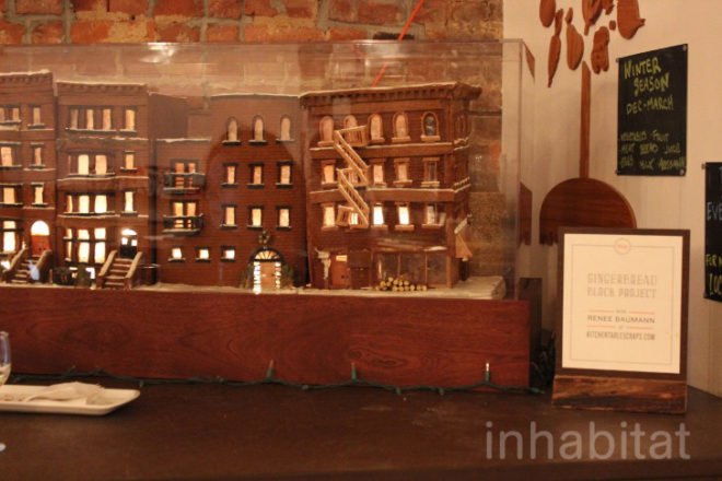gingerbread brooklyn brownstone, gingerbread brownstone, gingerbread homes, gingerbread house, green design, renee baumann, brooklyn brownstone gingerbread house, brownstone gingerbread house, diy gingerbread brownstone, diy gingerbread houses, gingerbread brooklyn brownstone, gingerbread brownstone