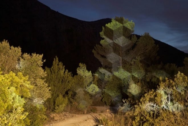 Light Projections, Javier Riera, light installations, sustainable artwork, green art, light art, eco interventions