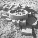 calvin seibert, geometric sandcastle, sand, beach, abstract, geometric