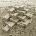 calvin seibert, geometric sandcastle, sand, beach, abstract, geometric