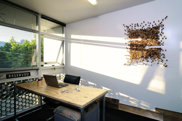 zouk architects, paper tube office, sustainable design, recycled cardboard, sustainable interiors, green interiors, eco interiors, green architecture, sustainable architecture, recycled materials, reused cardboard, paper tubes