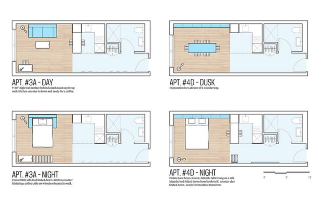 adAPT NYC competition, NYC design competition, mayor Bloomberg, Monadnock Development, Actors Fund HDC, nARCHITECTS, micro-apartments NYC, My Micro NY, prefab architecture, modular building NYC, prefab building, n architects