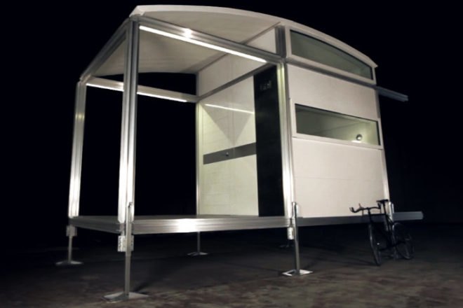 AbleNook Prototype, ablenook, modular dwelling, disaster relief, humanitarian relief, prefab shelter, emergency shelter