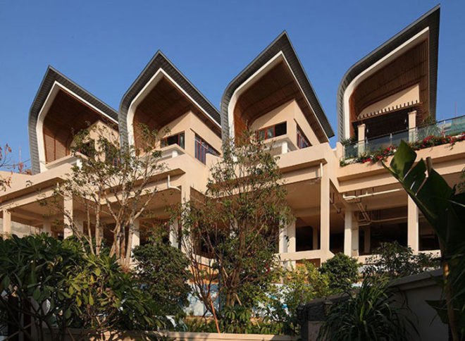 Aedas, Guangdong, Eco-resort, China, Xunliao Seaside Resort District, Huidong Xunliao Resort Community Development, tourism, natural materials, shading, louvers, daylighting, cross ventilation