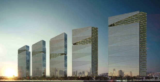 green design, eco design, sustainable design, Alfalo and Gasperini, Rio de Janeiro, Trump Towers, 2016 Olympics, vertical garden, louver system, Porto Maravilha
