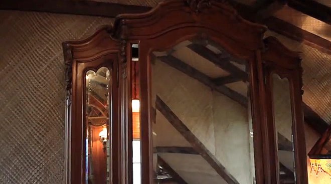 green design, eco design, sustainable design, Alice in Wonderland House, rehabilitated farm house, Richard Mackenzie-Childs, farm house restoration, Finger Lakes, Lion the Witch and the wardrobe, SpaceTV