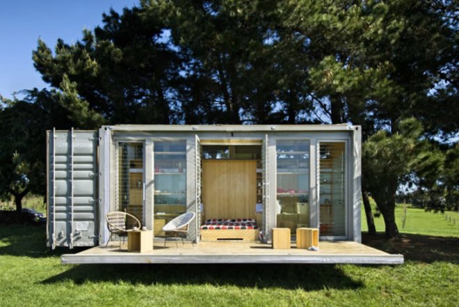Atelier Workshop, Port-A-Bach, tiny home, recycled container, Architecture, energy efficiency, Recycled Materials, wheeled container