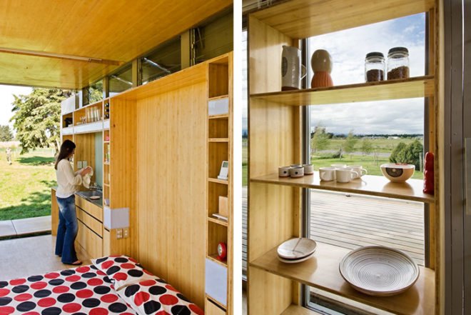 Atelier Workshop, Port-A-Bach, tiny home, recycled container, Architecture, energy efficiency, Recycled Materials, wheeled container