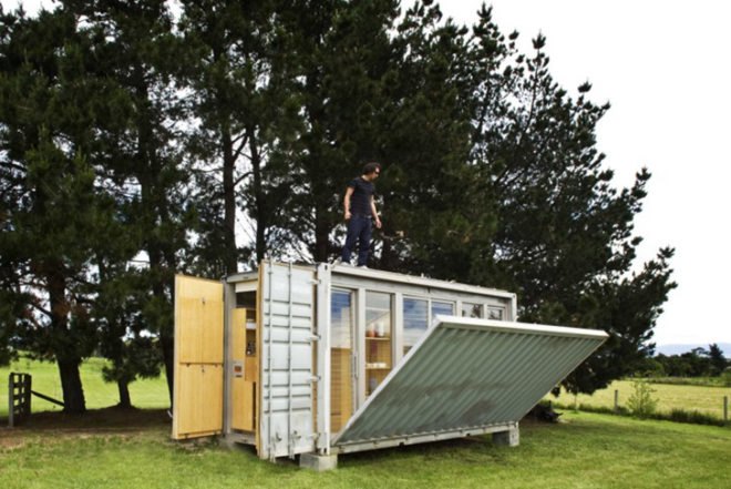 Atelier Workshop, Port-A-Bach, tiny home, recycled container, Architecture, energy efficiency, Recycled Materials, wheeled container