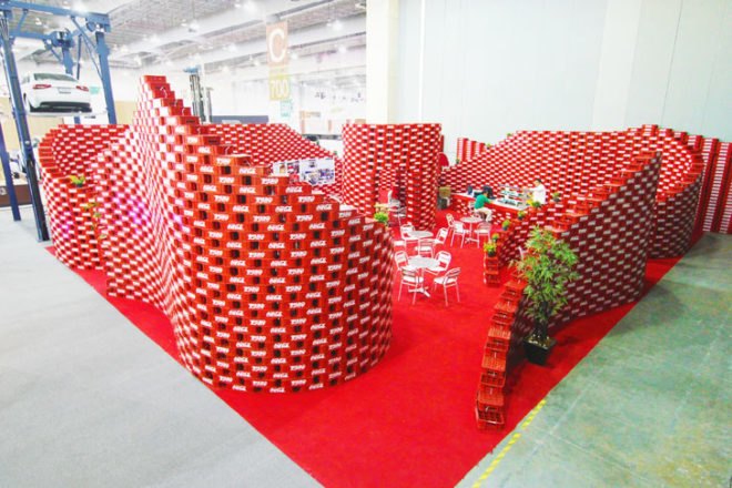 The Upcycling Pavilion, BNKR Arquitectura, Bunker Arquitectura, Esteben Suarez, Expo CIHAC, Coca-Cola
