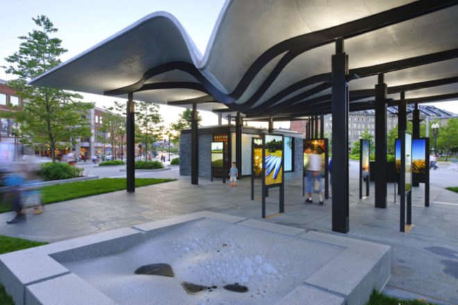 Boston Harbour Islands Pavilion, Utile, boston, boston harbor islands, rainwater collection, digital fabrication, pavilion