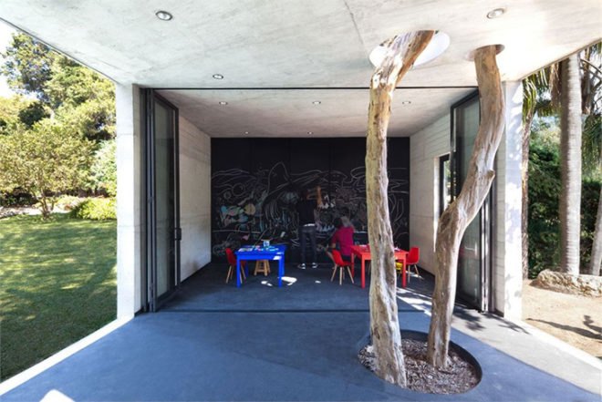 Cadaval & Solá-Morales, Tepoztlan Lounge, pierced by trees, mexico, concrete, summer house, Architecture, Botanical