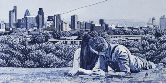 denimu, blue jeans, art, ian berry, denim, blue, sweden, landscape, interior