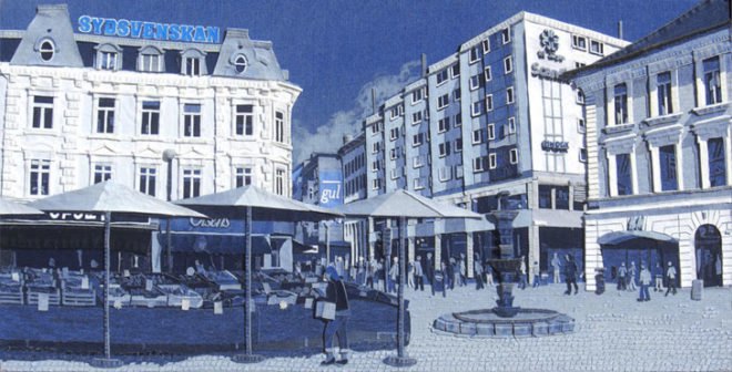 denimu, blue jeans, art, ian berry, denim, blue, sweden, landscape, interior
