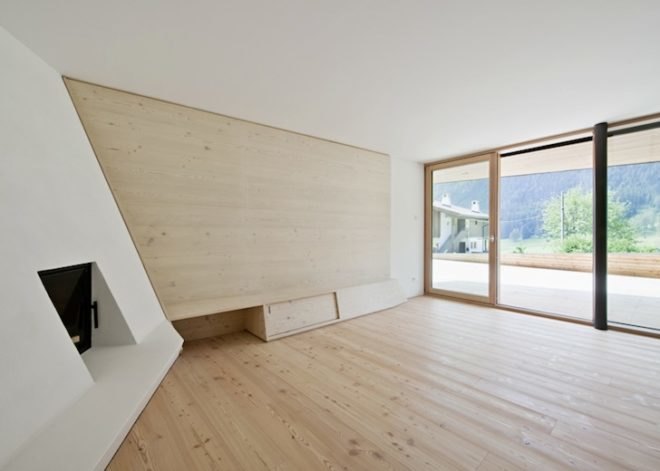 Larch, copper, pre-oxidized copper, vernacular, planning regulations, mountain homes, luxurious mountain getaway, Italy, Dolomite Mountains, Dolomitenblick, PLASMA Studio, green design, sustainable design, eco-design, daylighting, solar gain