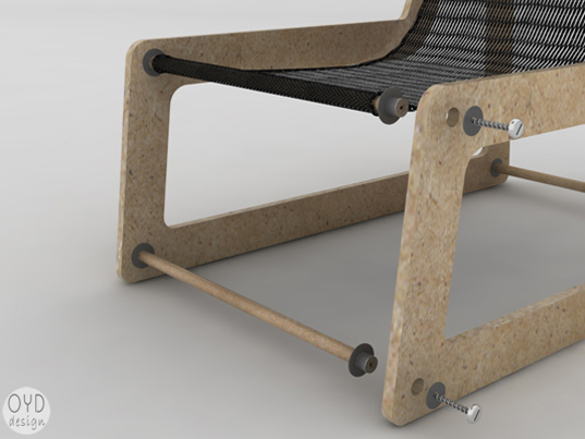 fl inout chair, oyd design, onur y demiroz, sustainable design, green design, green furniture, green interiors, sustainable furniture, recycled furniture, wood waste chair, recycled materials, sustainable materials