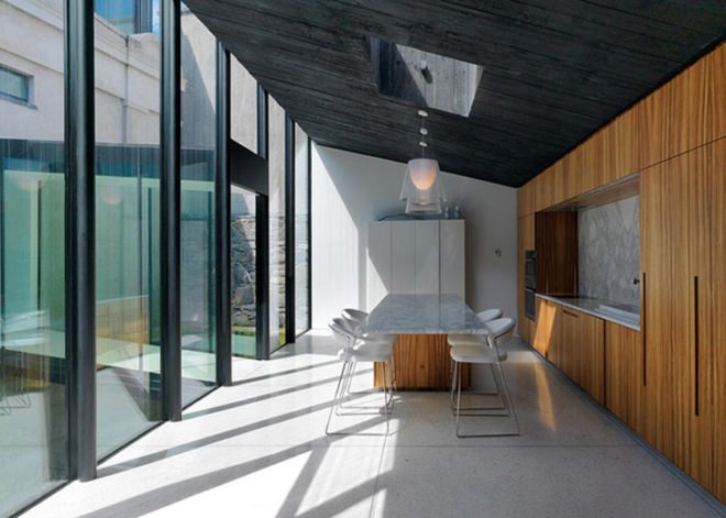 Lorcan O’Herlihy, Los Angeles, Dublin, Ireland, modern, sustainable, home, renovation, historic, Georgian House, ground sourced pump, solar panels, ODOS Architects, Dublin Green Building, facade